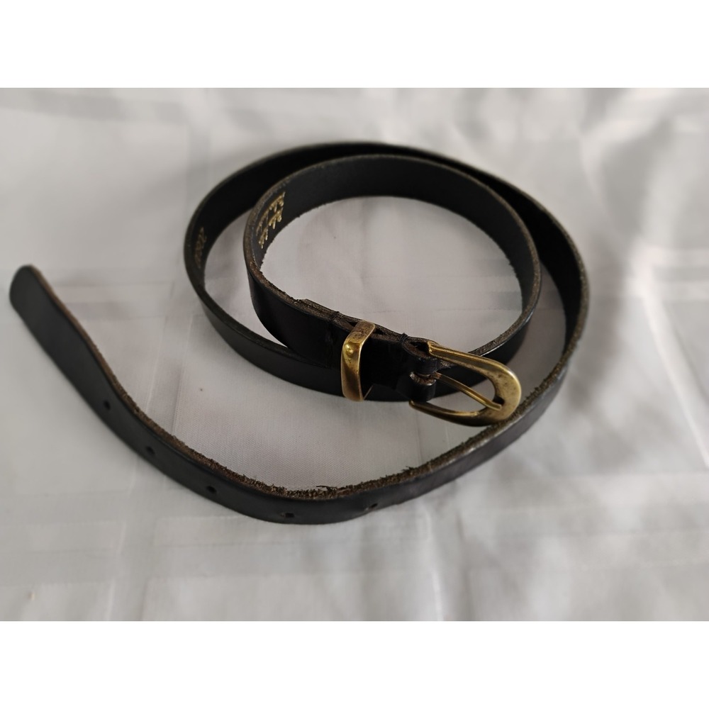 Amsterdam Heritage Luxe Black Leather Belt - Women's Size Small / 85